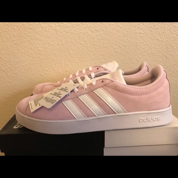 Adidas VL Court 2.0 Pink Women’s Shoes Size 10 - Picture 2 of 6
